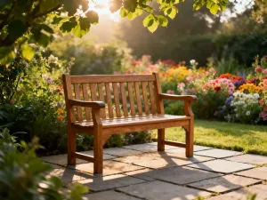 Wiklinowy i drewniany fotel bujany stojące obok siebie na słonecznym tarasie, prezentujące różnice w materiale i stylu.
